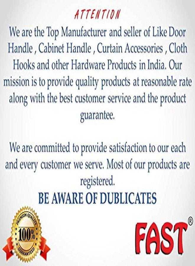 فاست خطافات FAST CH14 من الفولاذ المقاوم للصدأ بلمسة نهائية عتيقة من النحاس الأصفر وخطافات الملابس للتعليق على الأبواب والجدران (رف بستة خطافات) - Image 4